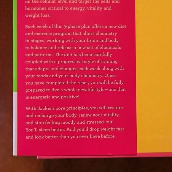 3 Week Detox Plan Hardcover Book For Weight Loss & Energy- Jackie Warner - Picture 6 of 10
